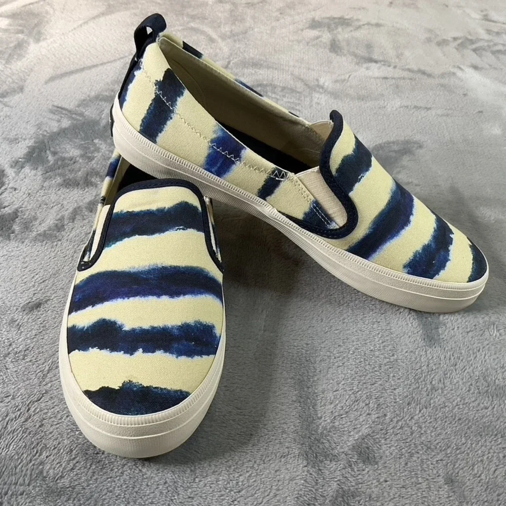 SPERRY‎ STS87169, Women Size 7.5 M Crest Twin Gore Tie Dye Stripe Navy Boating